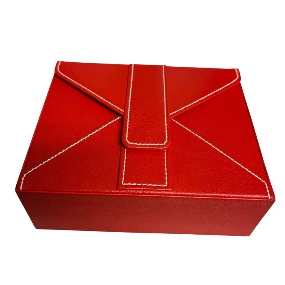 Bath & Body Works Red Faux Leather Stationery Set